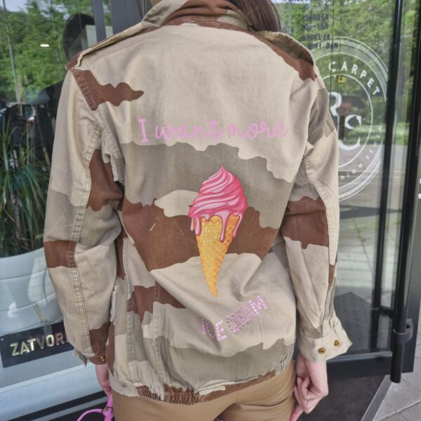 jacket military with icecream - Image 2