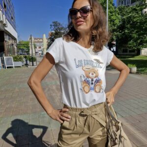 White Teddy Tshirt Vicolo