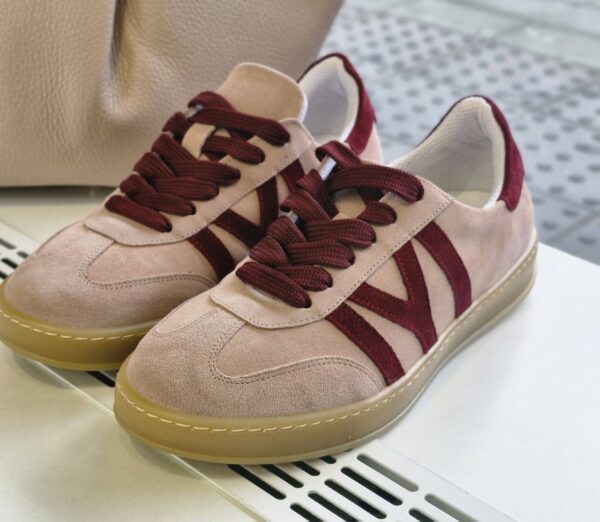Pink leather sneakers Capri
